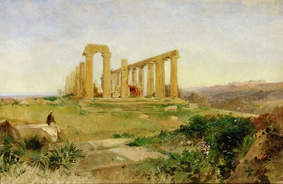 Temple of Agrigento by Edward Lear